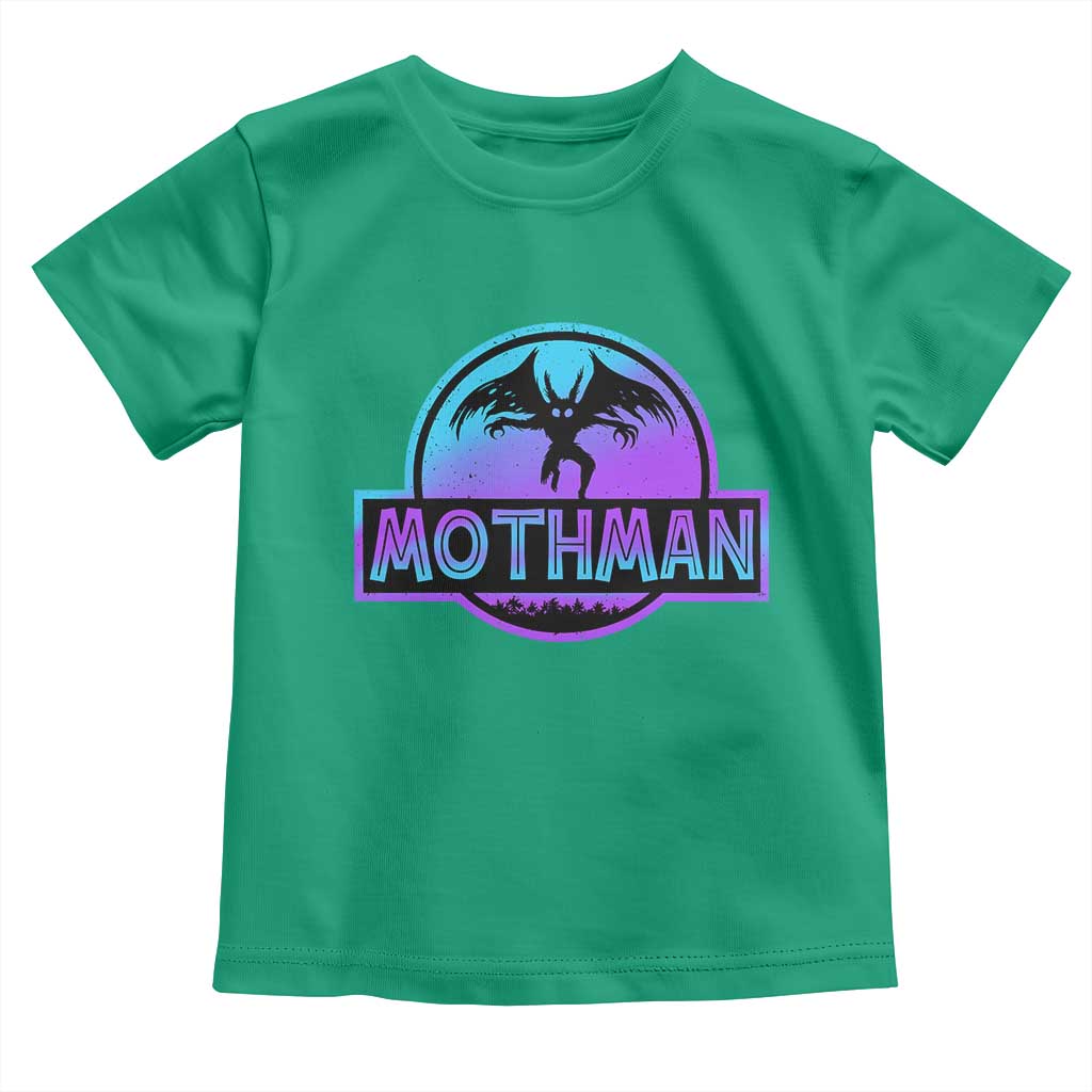 Mothman Toddler T Shirt Retro Neon Cryptid Paranormal Horror Monster TS10 Irish Green Print Your Wear