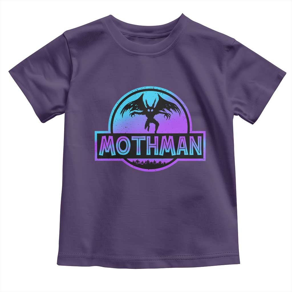 Mothman Toddler T Shirt Retro Neon Cryptid Paranormal Horror Monster TS10 Purple Print Your Wear
