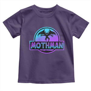 Mothman Toddler T Shirt Retro Neon Cryptid Paranormal Horror Monster TS10 Purple Print Your Wear
