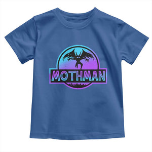 Mothman Toddler T Shirt Retro Neon Cryptid Paranormal Horror Monster TS10 Royal Blue Print Your Wear