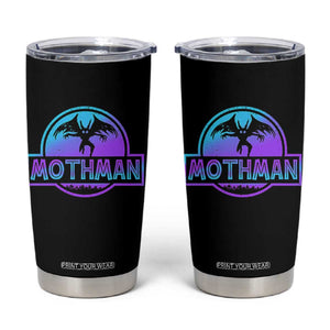Mothman Tumbler Cup Retro Neon Cryptid Paranormal Horror Monster TS10 Black Print Your Wear