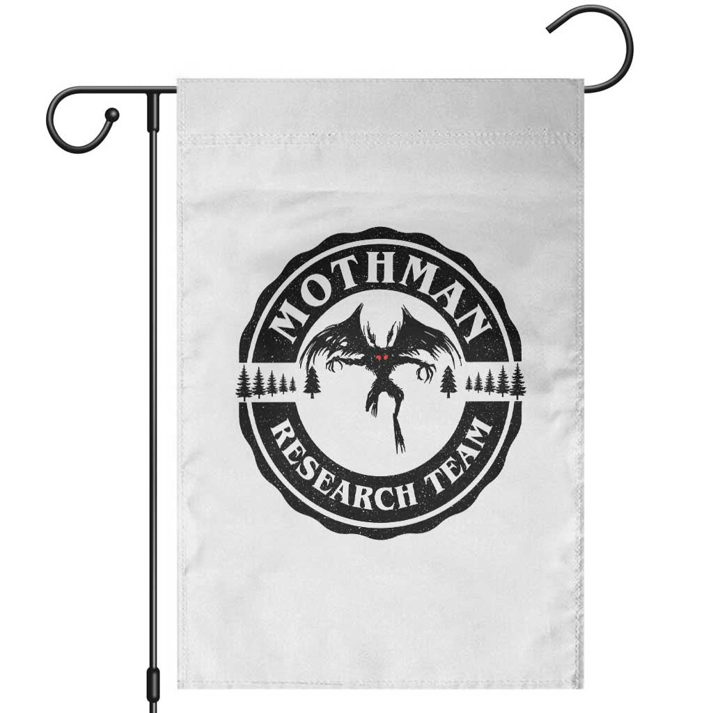 Mothman Research Team Garden Flag Retro Vintage Cryptid Paranormal Horror Monster Hunter TS10 White Print Your Wear