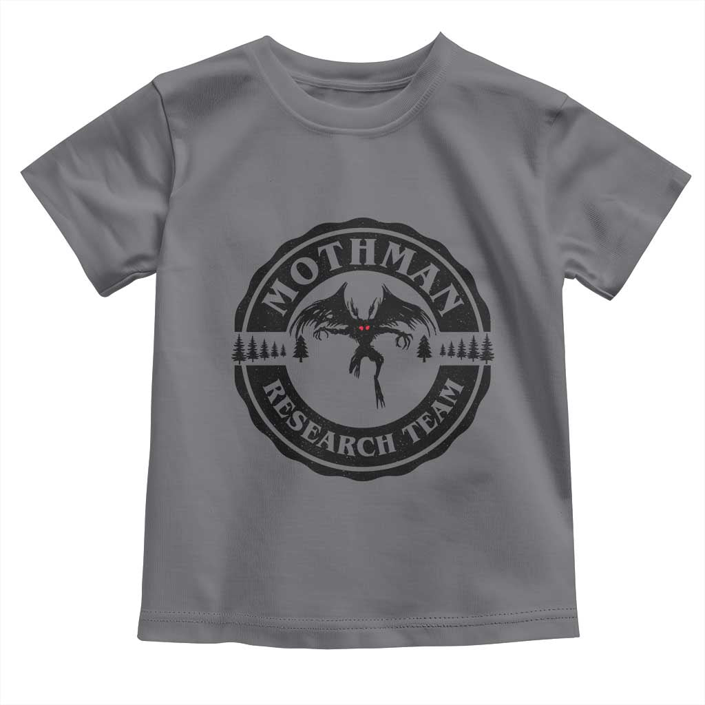 Mothman Research Team Toddler T Shirt Retro Vintage Cryptid Paranormal Horror Monster Hunter TS10 Charcoal Print Your Wear