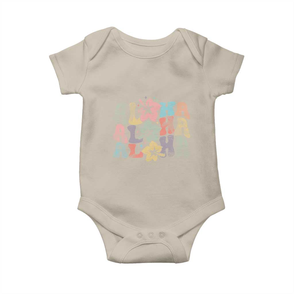 Aloha Baby Onesie Hawaiian Hawaii Trip Family Vacation Hibiscus Flowers TS10 Sand Print Your Wear