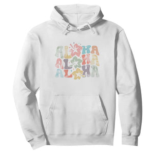 Aloha Hoodie Hawaiian Hawaii Trip Family Vacation Hibiscus Flowers TS10 White Print Your Wear