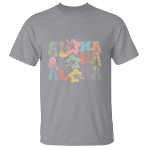 Aloha T Shirt Hawaiian Hawaii Trip Family Vacation Hibiscus Flowers TS10 Sport Gray Print Your Wear