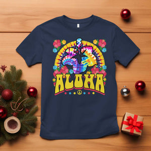 Hawaii Family Vacation T Shirt Tie Dye Groovy Hibicus Flower Beach Vacay Hawaiian Christmas TS10 Navy Print Your Wear