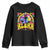 Hawaii Family Vacation Youth Sweatshirt Tie Dye Groovy Hibicus Flower Beach Vacay Hawaiian Christmas TS10 Black Print Your Wear