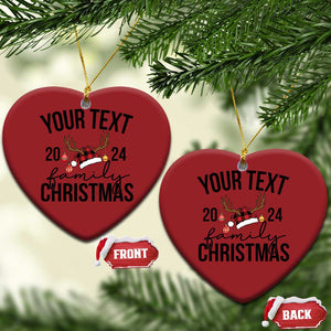 Personalized Matching Family Christmas Christmas Ornament Custom Name Xmas Gift TS10 Heart Red Print Your Wear