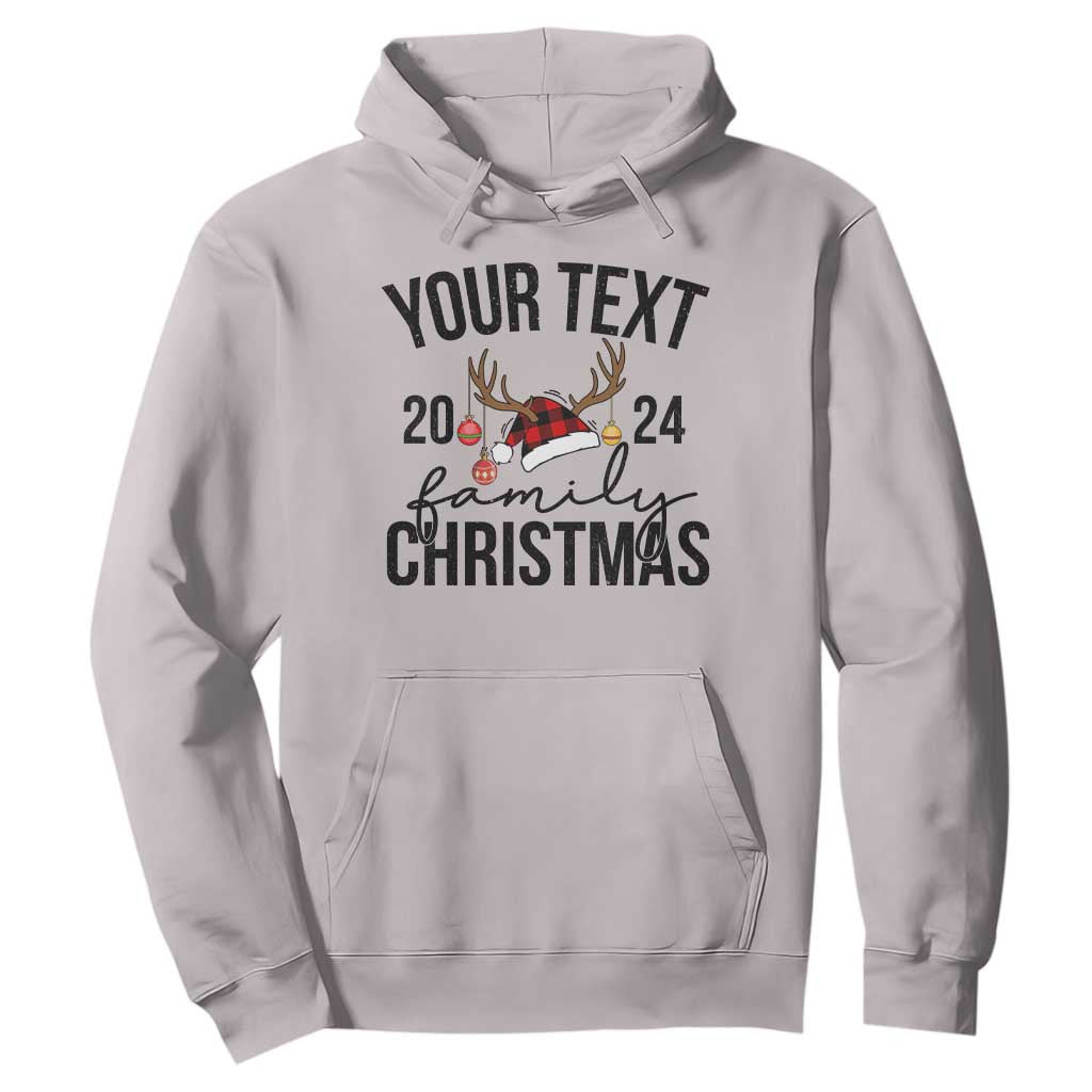Personalized Matching Family Christmas Hoodie Custom Name Xmas Gift TS10 Ice Gray Print Your Wear