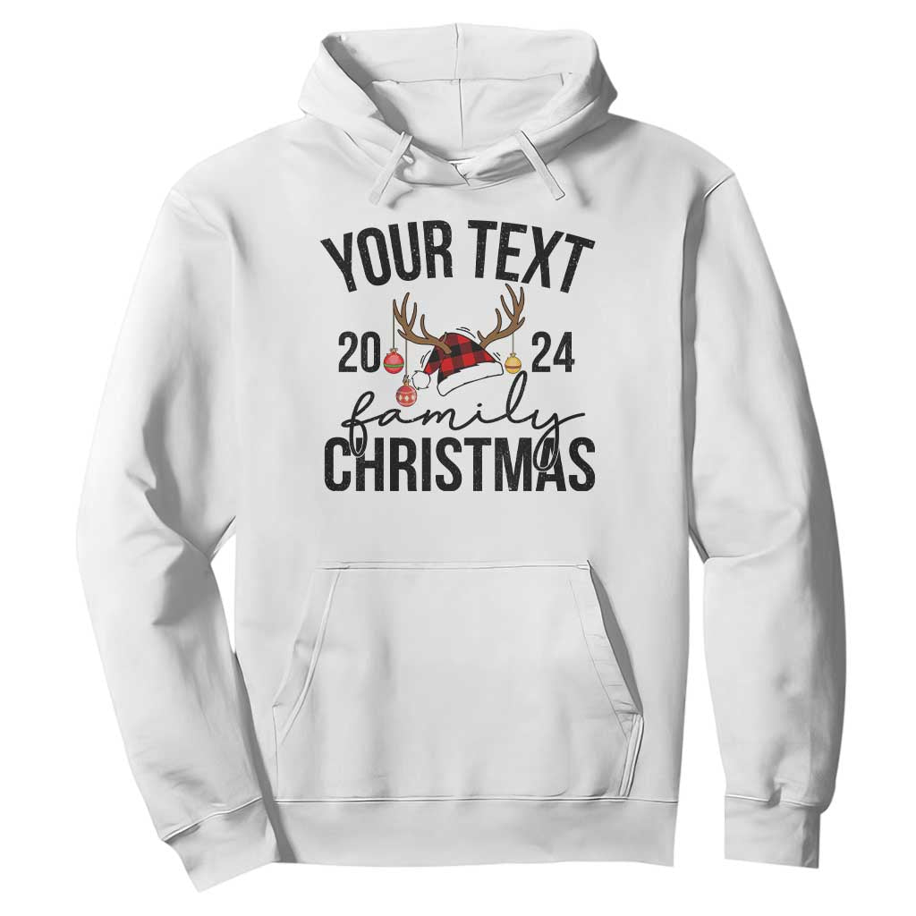 Personalized Matching Family Christmas Hoodie Custom Name Xmas Gift TS10 White Print Your Wear