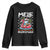 Mele Kalikimaka Hawaiian Christmas Santa Youth Sweatshirt Palm Tree Beach Tropical Hawaii Xmas TS10 Black Print Your Wear