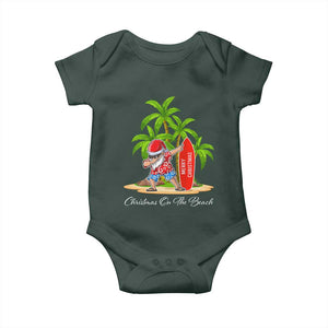 Hawaiian Christmas Santa Baby Onesie Christmas On The Beach Vacation TS10 Print Your Wear