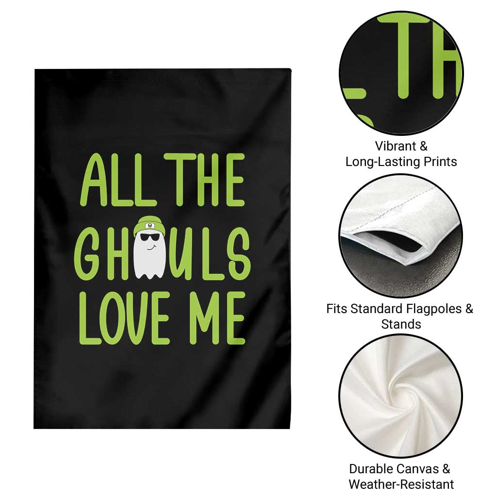 Halloween Boo Ghost Cute Costume Garden Flag Funny All The Ghouls Love Me Shirt Boys Toddler Girls Kids Youth TS10 Print Your Wear