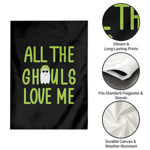 Halloween Boo Ghost Cute Costume Garden Flag Funny All The Ghouls Love Me Shirt Boys Toddler Girls Kids Youth TS10 Print Your Wear