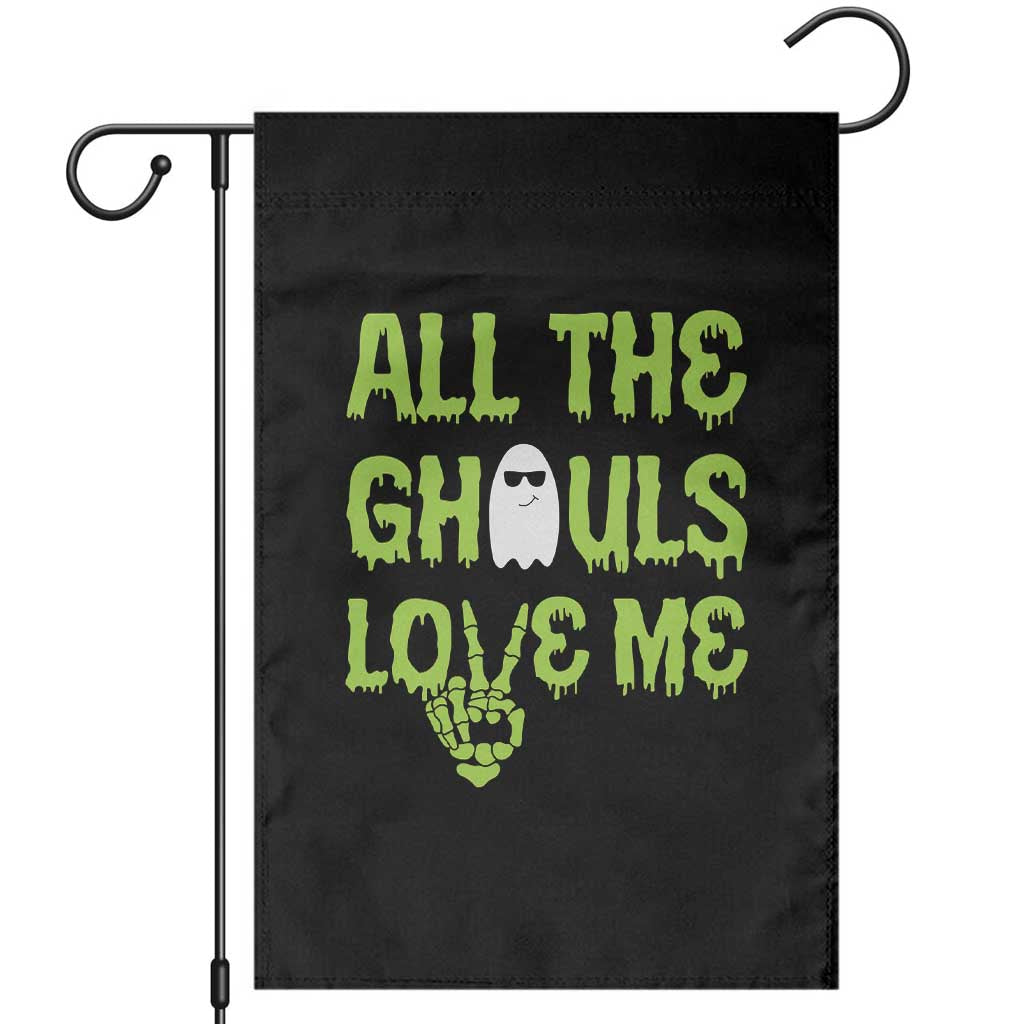Halloween Skeleton Boo Ghost Cute Costume Garden Flag Funny All The Ghouls Love Me Shirt Boys Toddler Girls Kids Youth TS10 Black Print Your Wear