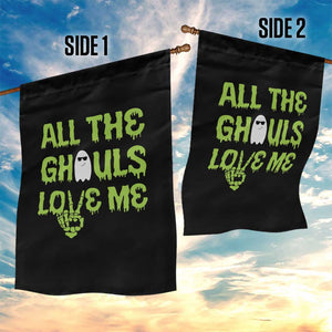 Halloween Skeleton Boo Ghost Cute Costume Garden Flag Funny All The Ghouls Love Me Shirt Boys Toddler Girls Kids Youth TS10 Print Your Wear
