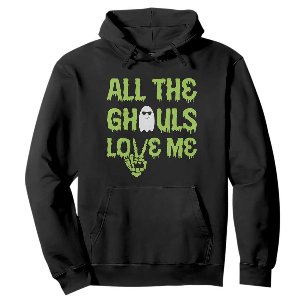 Halloween Skeleton Boo Ghost Cute Costume Hoodie Funny All The Ghouls Love Me Shirt Boys Toddler Girls Kids Youth TS10 Black Print Your Wear