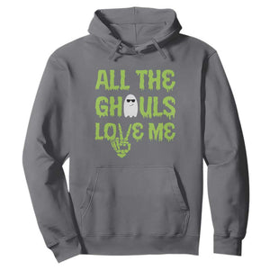 Halloween Skeleton Boo Ghost Cute Costume Hoodie Funny All The Ghouls Love Me Shirt Boys Toddler Girls Kids Youth TS10 Charcoal Print Your Wear