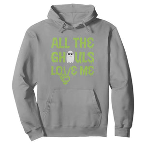 Halloween Skeleton Boo Ghost Cute Costume Hoodie Funny All The Ghouls Love Me Shirt Boys Toddler Girls Kids Youth TS10 Sport Gray Print Your Wear