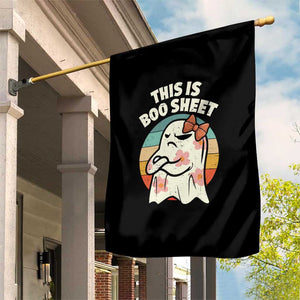 Retro Halloween Costume Women Garden Flag This Is Boo Sheet Cute Spooky Ghost TS10 Print Your Wear