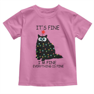 Funny Christmas Cat Baby Shirt It's Fine I'm Fine Everything Is Fine Meowy Catmas Xmas TS10 Azalea Print Your Wear