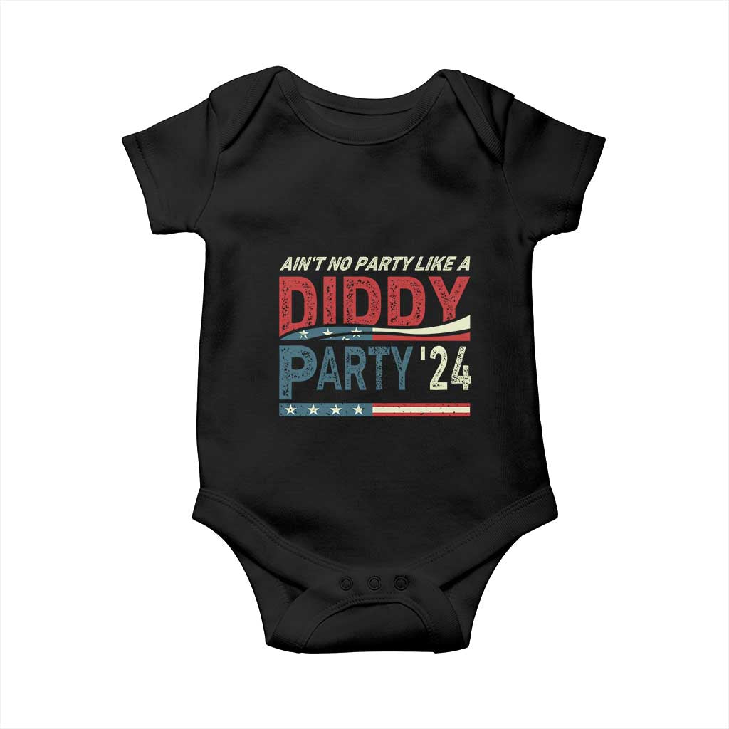 Aint No Party Like A Diddy Party Baby Onesie TS10 Black Print Your Wear