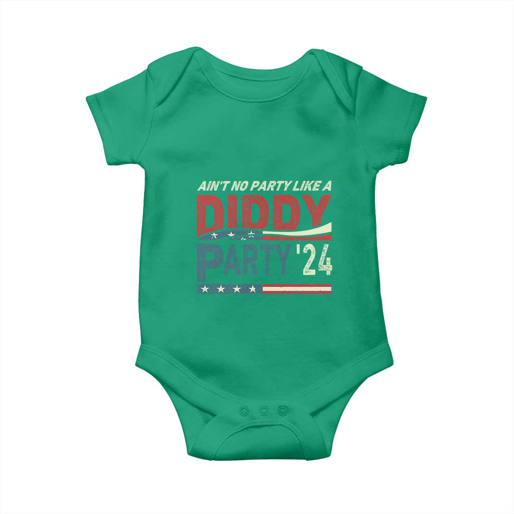 Aint No Party Like A Diddy Party Baby Onesie TS10 Irish Green Print Your Wear