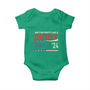 Aint No Party Like A Diddy Party Baby Onesie TS10 Irish Green Print Your Wear