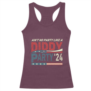 Aint No Party Like A Diddy Party Racerback Tank Top TS10 Maroon Print Your Wear
