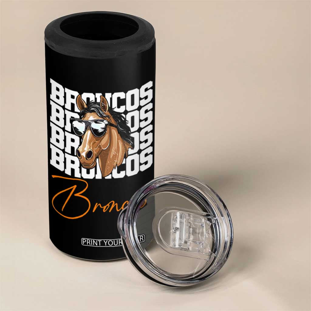Vintage DFB Football Inspirational 4 in 1 Can Cooler Tumbler Mascot Game Day Athletic Fan Gift TS10 Print Your Wear