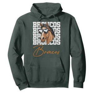 Vintage DFB Football Inspirational Hoodie Mascot Game Day Athletic Fan Gift TS10 Dark Forest Green Print Your Wear