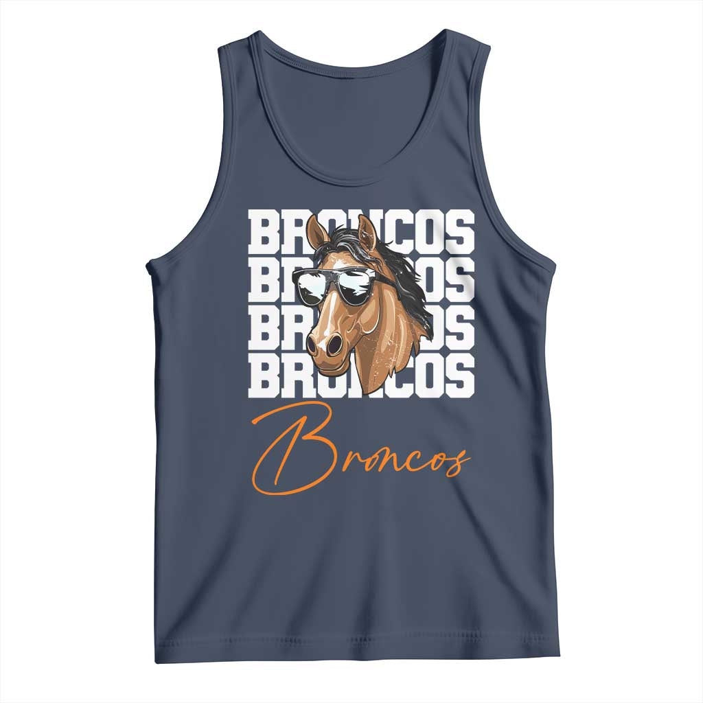 Vintage DFB Football Inspirational Tank Top Mascot Game Day Athletic Fan Gift TS10 Navy Print Your Wear