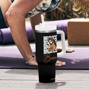 Vintage DFB Football Inspirational Tumbler With Handle Mascot Game Day Athletic Fan Gift TS10 Print Your Wear