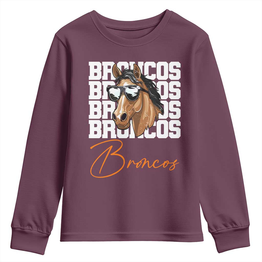 Vintage DFB Football Inspirational Youth Sweatshirt Mascot Game Day Athletic Fan Gift TS10 Maroon Print Your Wear
