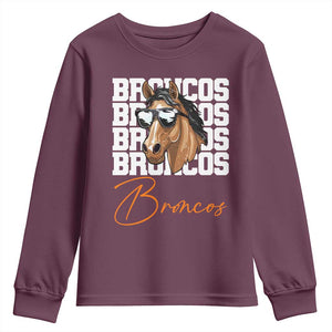 Vintage DFB Football Inspirational Youth Sweatshirt Mascot Game Day Athletic Fan Gift TS10 Maroon Print Your Wear