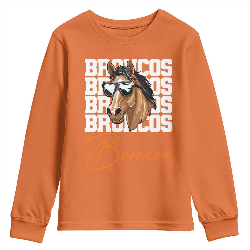 Vintage DFB Football Inspirational Youth Sweatshirt Mascot Game Day Athletic Fan Gift TS10 Orange Print Your Wear