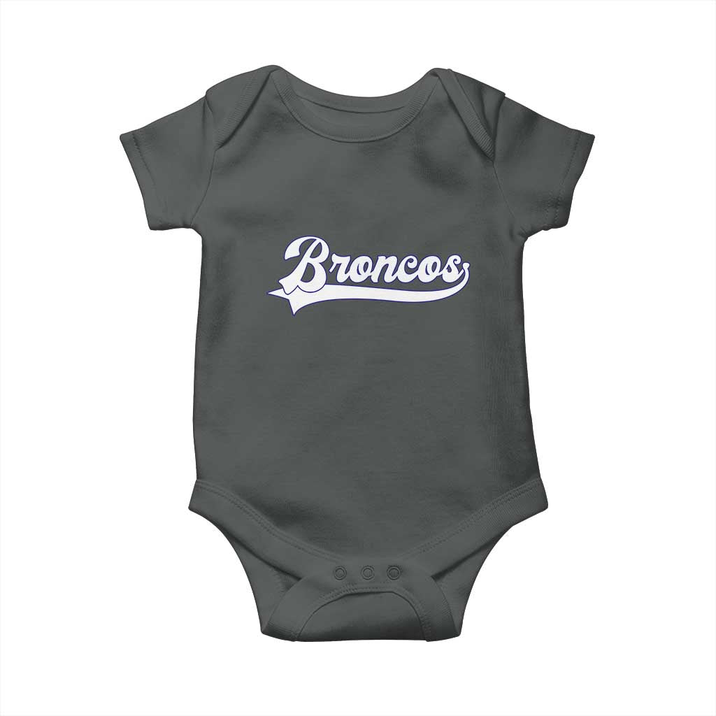 Vintage DFB Football Baby Onesie Classic Game Day Sports Name Tee TS10 Dark Heather Print Your Wear