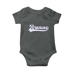Vintage DFB Football Baby Onesie Classic Game Day Sports Name Tee TS10 Dark Heather Print Your Wear