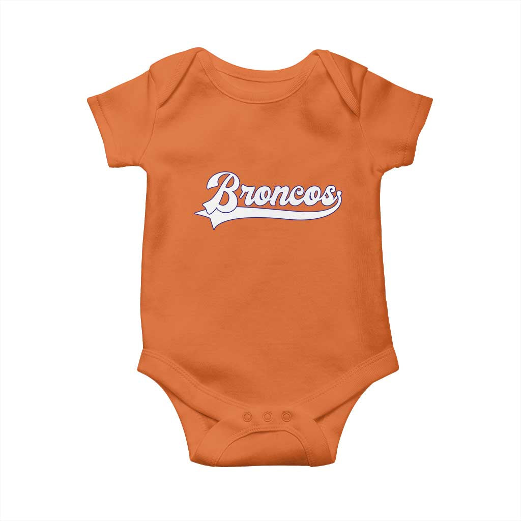 Vintage DFB Football Baby Onesie Classic Game Day Sports Name Tee TS10 Orange Print Your Wear