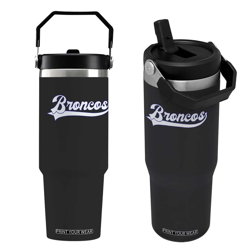 Vintage DFB Football Flip Straw Tumbler Classic Game Day Sports Name Tee TS10 One Size: 30 oz Black Print Your Wear