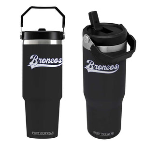 Vintage DFB Football Flip Straw Tumbler Classic Game Day Sports Name Tee TS10 One Size: 30 oz Black Print Your Wear