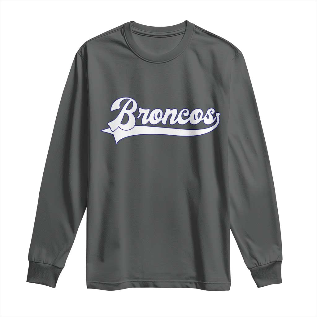 Vintage DFB Football Long Sleeve Shirt Classic Game Day Sports Name Tee TS10 Dark Heather Print Your Wear