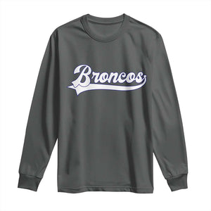 Vintage DFB Football Long Sleeve Shirt Classic Game Day Sports Name Tee TS10 Dark Heather Print Your Wear