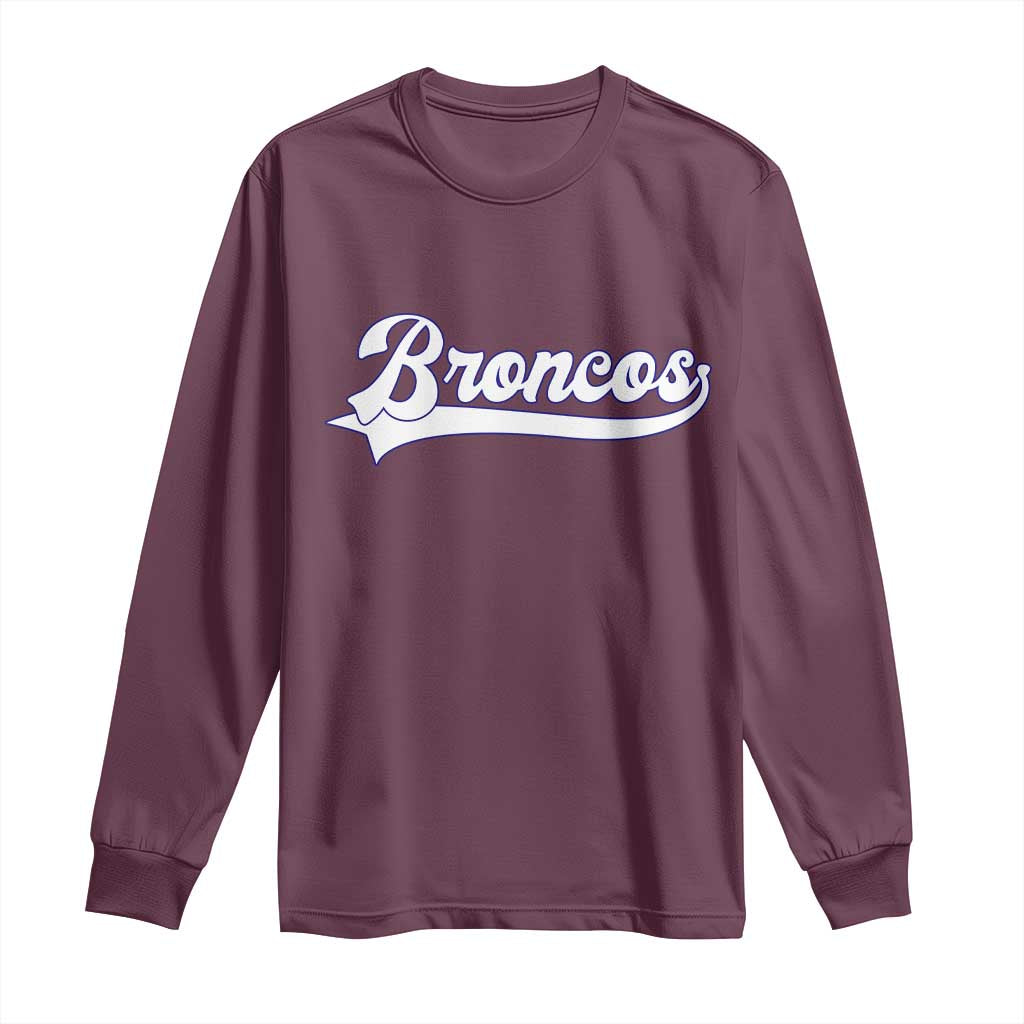 Vintage DFB Football Long Sleeve Shirt Classic Game Day Sports Name Tee TS10 Maroon Print Your Wear