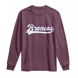 Vintage DFB Football Long Sleeve Shirt Classic Game Day Sports Name Tee TS10 Maroon Print Your Wear