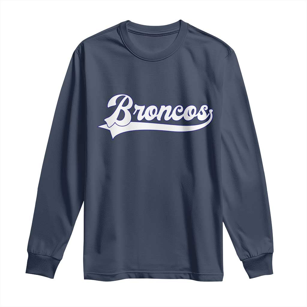 Vintage DFB Football Long Sleeve Shirt Classic Game Day Sports Name Tee TS10 Navy Print Your Wear