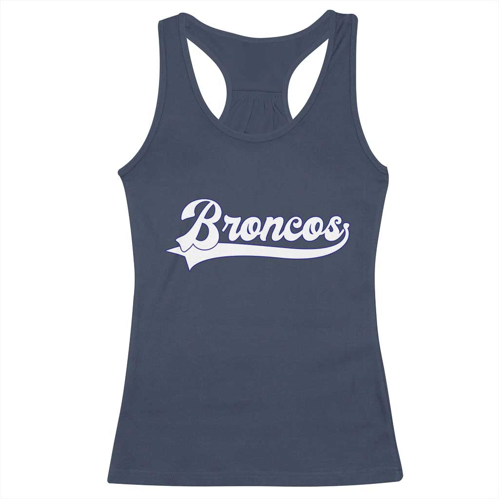 Vintage DFB Football Racerback Tank Top Classic Game Day Sports Name Tee TS10 Navy Print Your Wear