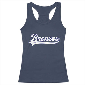 Vintage DFB Football Racerback Tank Top Classic Game Day Sports Name Tee TS10 Navy Print Your Wear