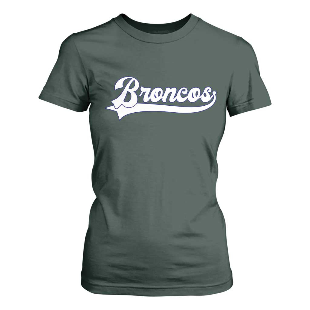 Vintage DFB Football T Shirt For Women Classic Game Day Sports Name Tee TS10 Dark Forest Green Print Your Wear